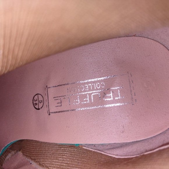 Metallic Stiletto Silver Sock Boots ASOS Truffle Coll. Ankle Heel Boot Sz 6 US - Picture 4 of 12